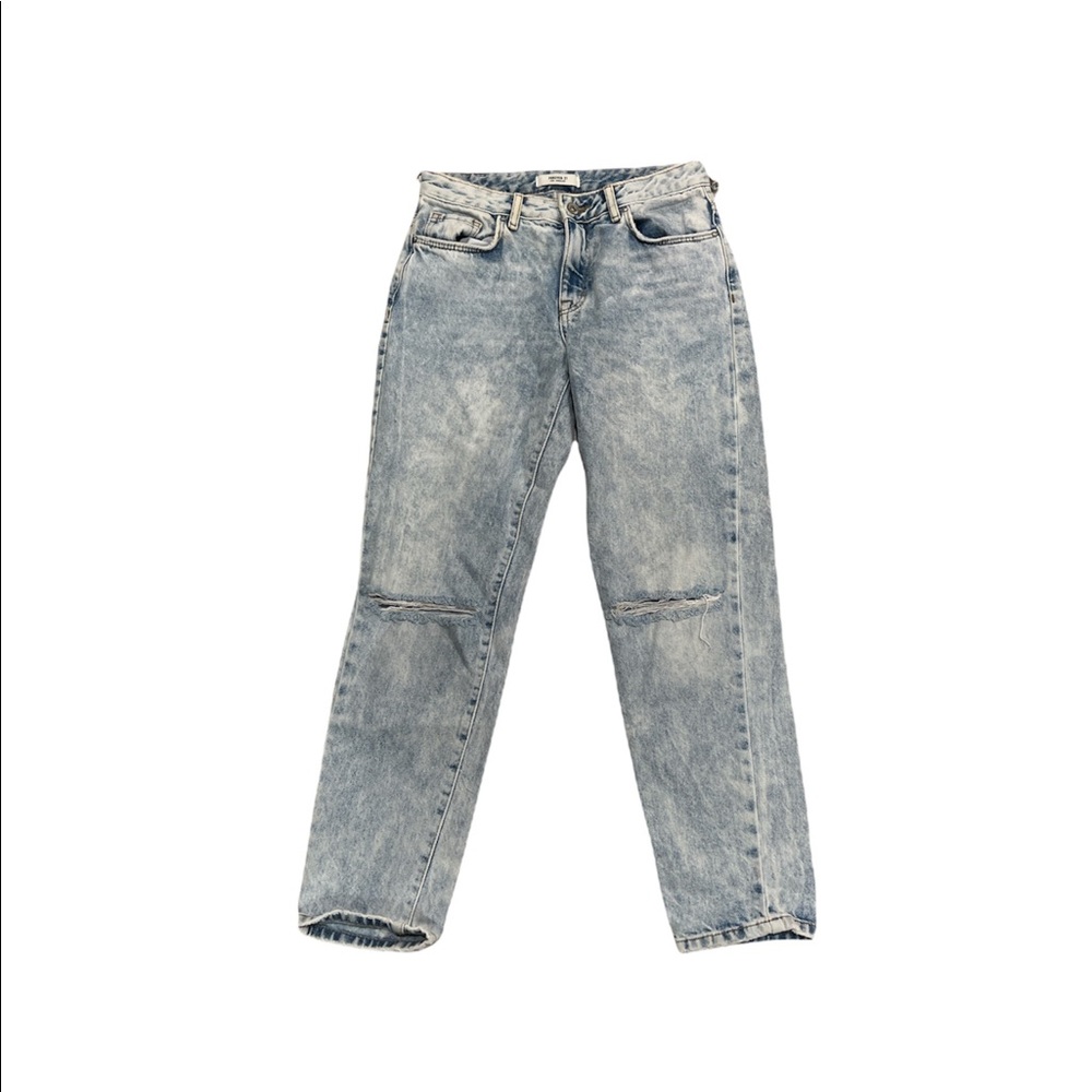 Forever 21 Acid Washed Mom Jeans